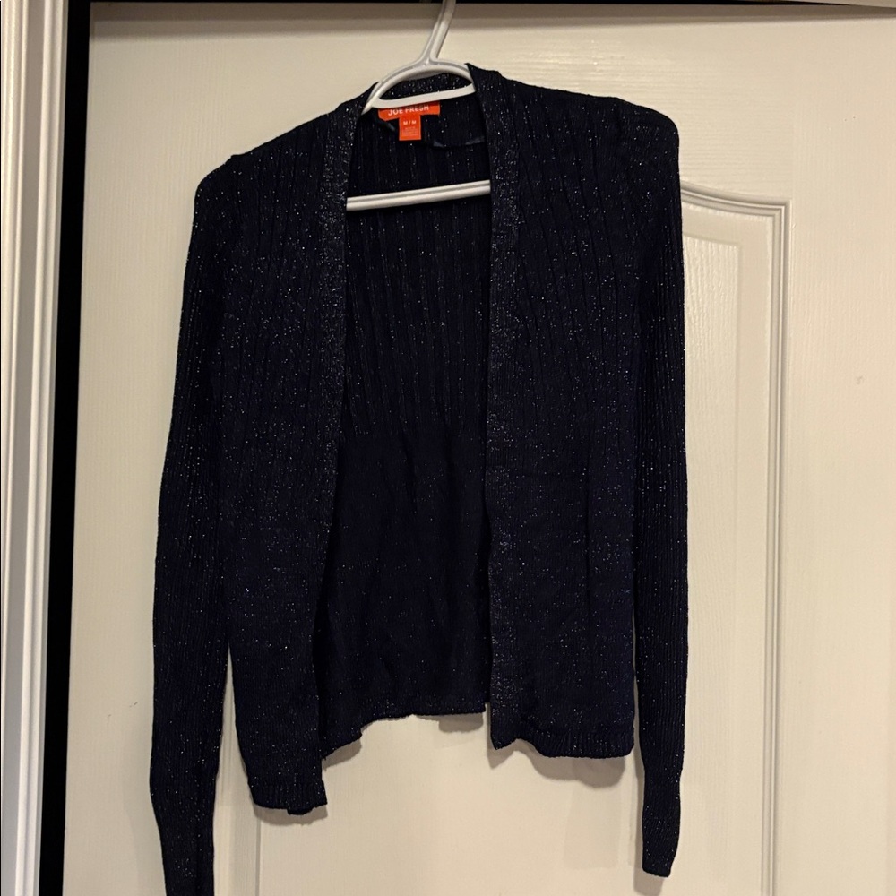 Joe Fresh Midnight Sparkle Cardigan - dark blue medium
